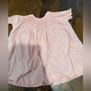 Luli and Me Pink Smocked Baby Dress